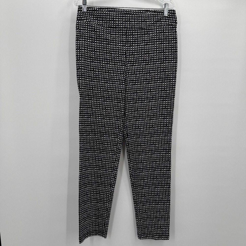 Frank Lyman Pants Womens 14 Black‎ Geometric Stretch Knit Tapered Pull On Canada